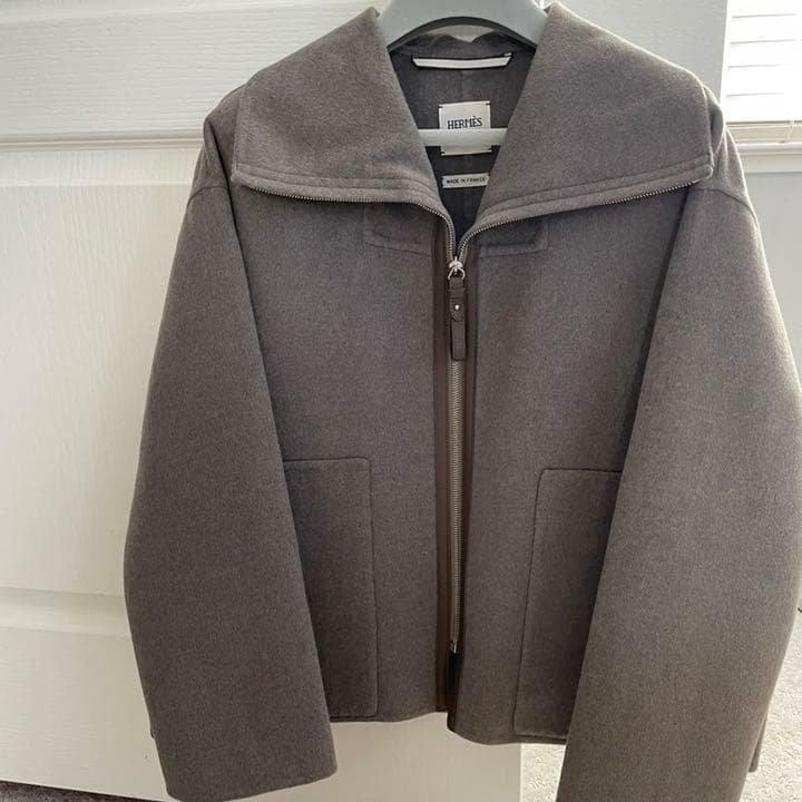 新品未使用】エルメス ダブルフェイス カシミヤ ショートコート - メルカリ