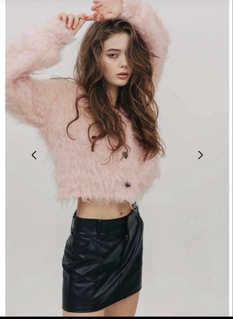 トップス the toe WESTMINSTER SHAGGY CARDIGAN pink Westminster Shaggy Cardigan – THE TOÉ