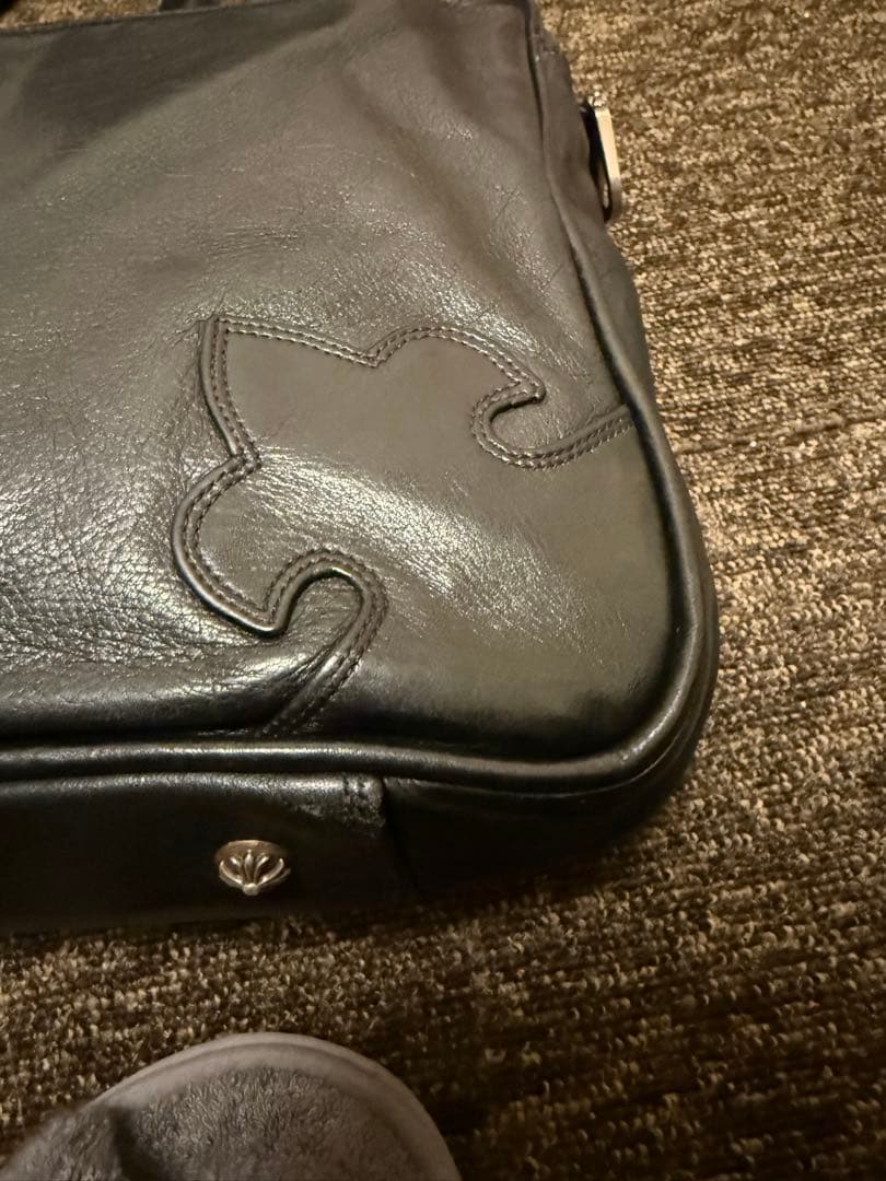 週末特価】CHROME HEARTSクロムハーツ レザーブリーフ フレアニー