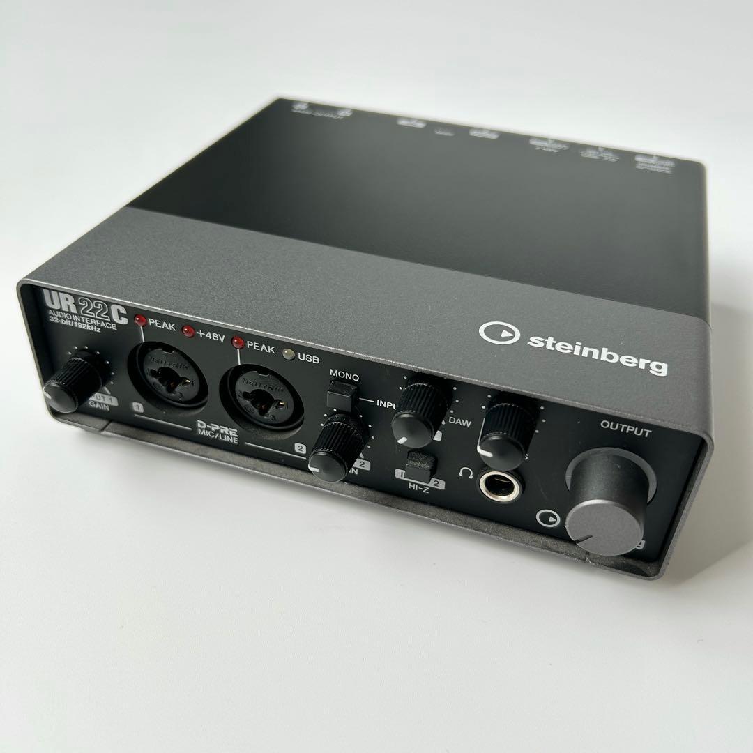 美品 YAMAHA Steinberg UR22C オーディオインターフェース YAMAHA URX22C（Steinberg UR22C）をレビュー。歌ってみた・歌枠配信