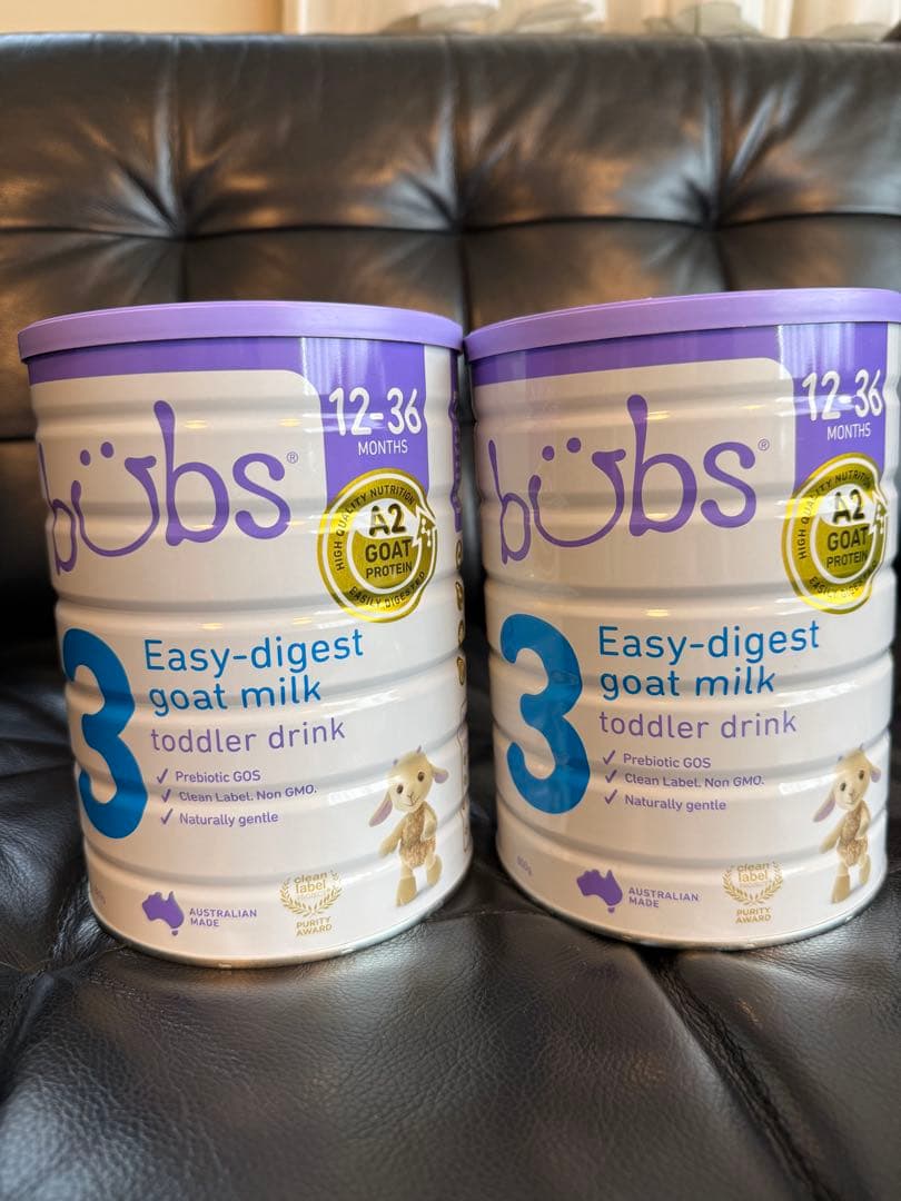 bubs バブズ　ヤギミルク　ステップ3 粉ミルク　2缶セット Bubs（バブズ）A2 ヤギミルク・ゴート粉ミルク ステップ2（6〜12カ月