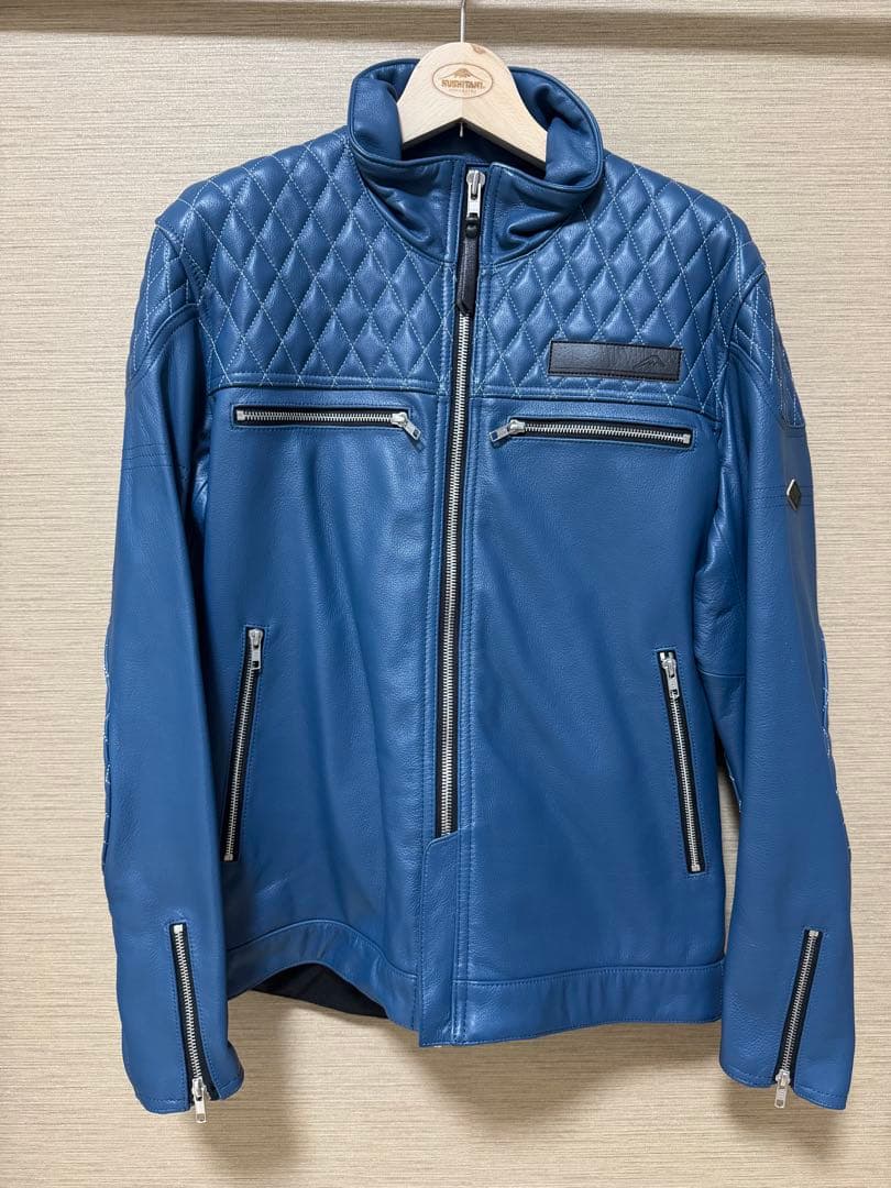 クシタニ 46worksアーカナレザージャケット LL ブルー K-0726W - メルカリ