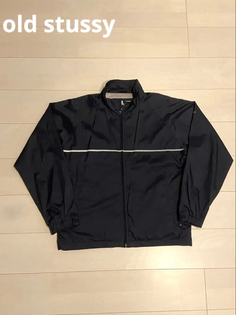 old stussy 90sナイロンジャケット　好シルエット レア STUSSY（ステューシー） 90s OLD STUSSY オールドステューシー 紺タグ