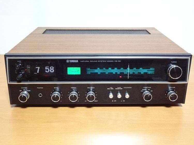実働 YAMAHA CS-50 ステレオレシーバー専用ケーブル付属 1975年製 YAMAHA CS-50 ステレオレシーバー 60Hz - メルカリ