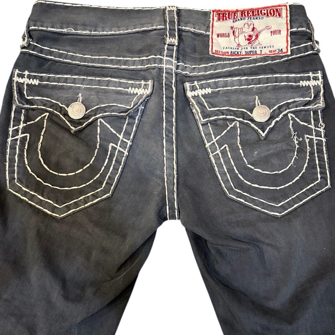 h*a様 ビンテージTrue Religionブラックデニムトュルーレリジョシュ h*a様 ビンテージTrue Religionブラックデニムトュルーレリジョシュ