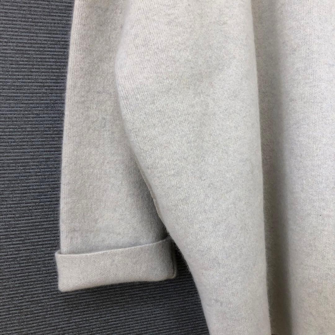 未使用品 BEARDSLEY 洗えるニットコート F アイボリー - メルカリ