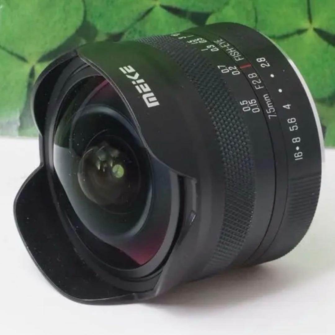【美品】Meike ⭐️7.5mmf2.8 超広角 対角魚眼レンズ※マニュアル Amazon.com : Meike 7.5mm f2.8 Ultra Wide Angle Manual Focus
