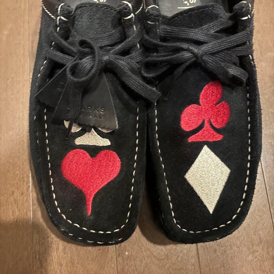 stussy CLARKS コラボトランプモチーフ モカシンシューズ レア