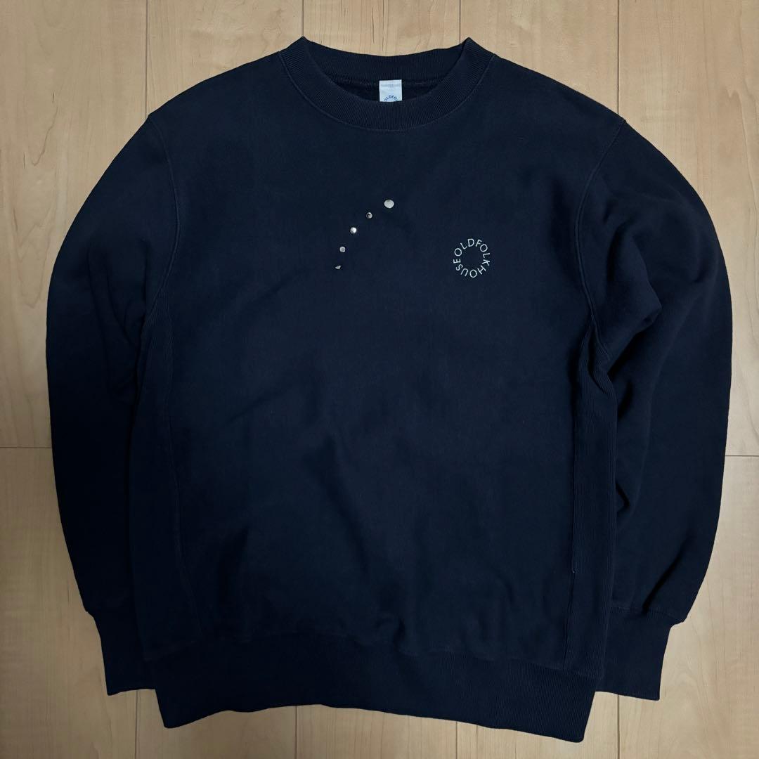OLD FOLK HOUSE ネイビー スウェット サイズ1 中古・古着通販】OLD FOLK HOUSE (オールドフォークハウス