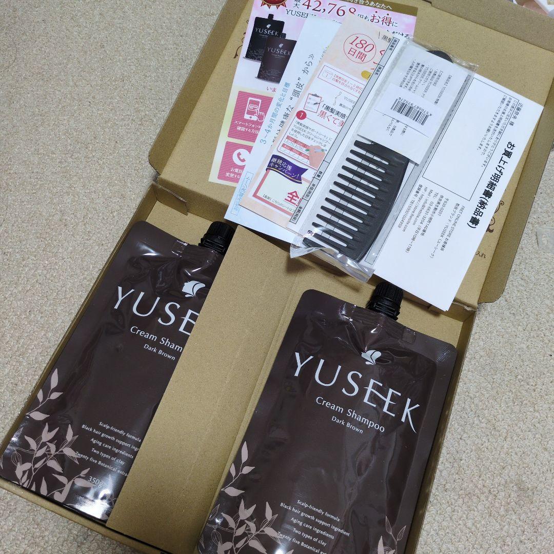 YUSEEKクリームシャンプー(コーム付き) 楽天市場】白髪染め YUSEEK ユーシーク クリームシャンプー 白髪