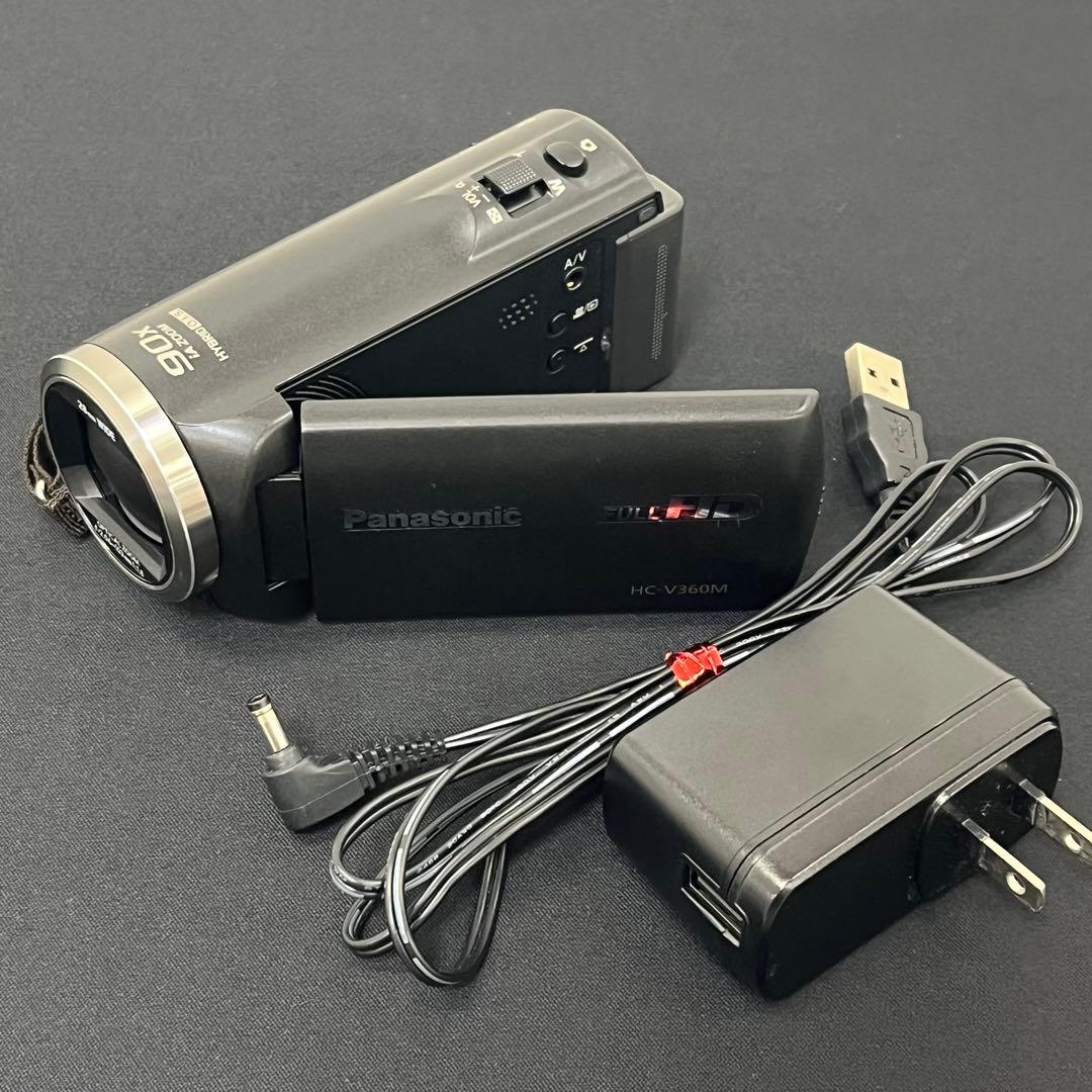 【動作確認済】Panasonic ビデオカメラ HC-V360M 充電器付き 概要 デジタルハイビジョンビデオカメラ HC-V360M | デジタルビデオ