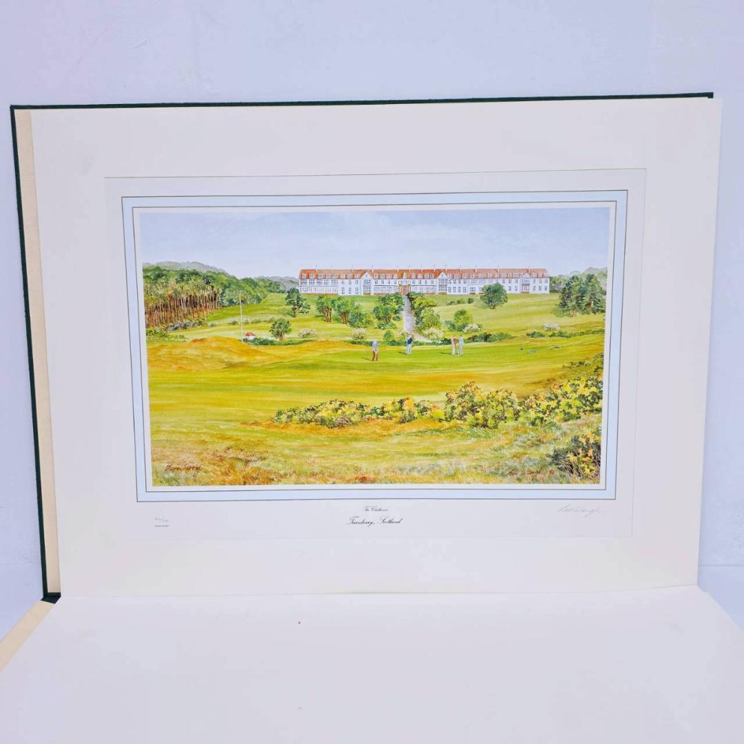 全英オープン他有名ゴルフコース リトグラフ全7枚セット Bill Waugh