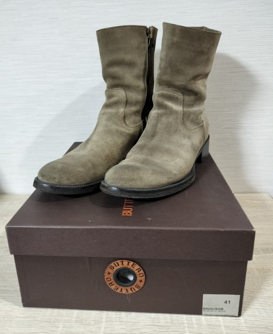 中古 BUTTERO ブッテロ B825 ショート ペコス ブーツ 41 - メルカリ