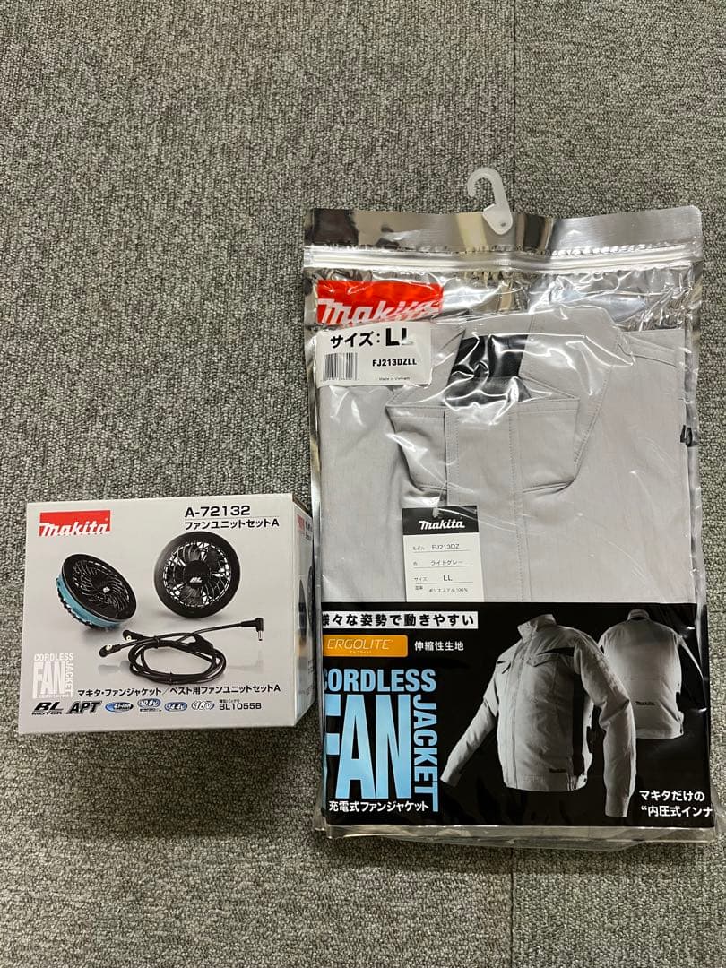 Makita コードレスファンジャケット Lサイズ A-72132 マキタ（makita） 【正規店】 ファンベスト・ジャケット用ファン
