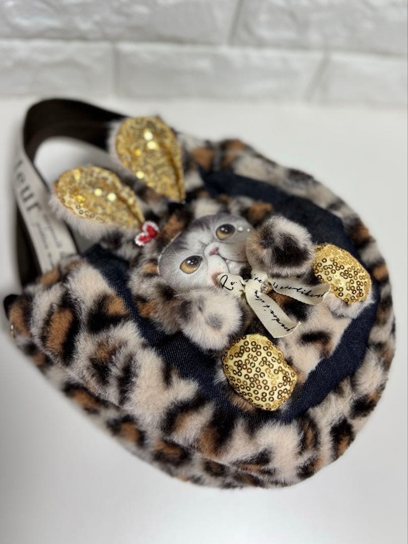 ゆ*ら様 コヤンイサムチョン ハンドメイド ファーミニバッグ ヒョウ柄