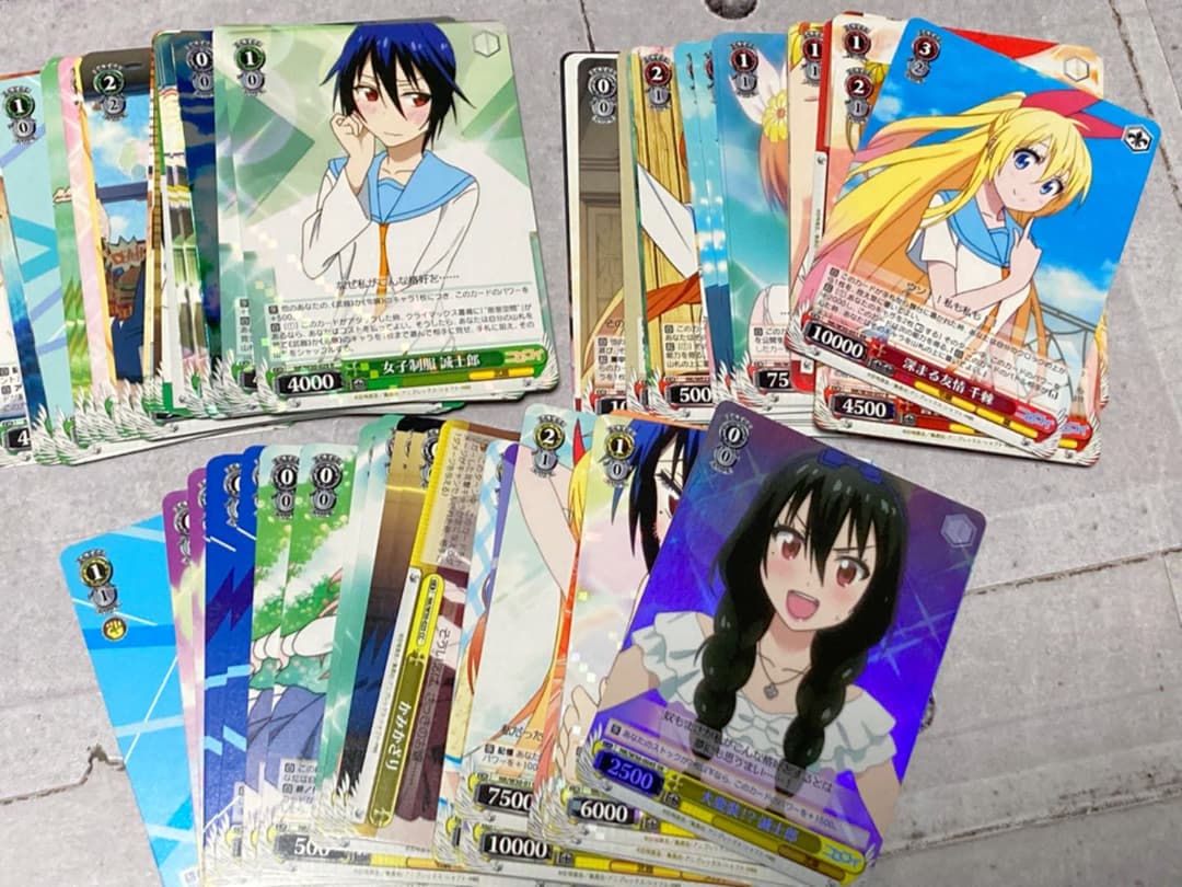 ヴァイスシュヴァルツ　ニセコイ　デッキパーツ　黄赤緑　セット ヴァイスシュヴァルツ ニセコイ デッキパーツ 黄赤緑 セット ヴァイス