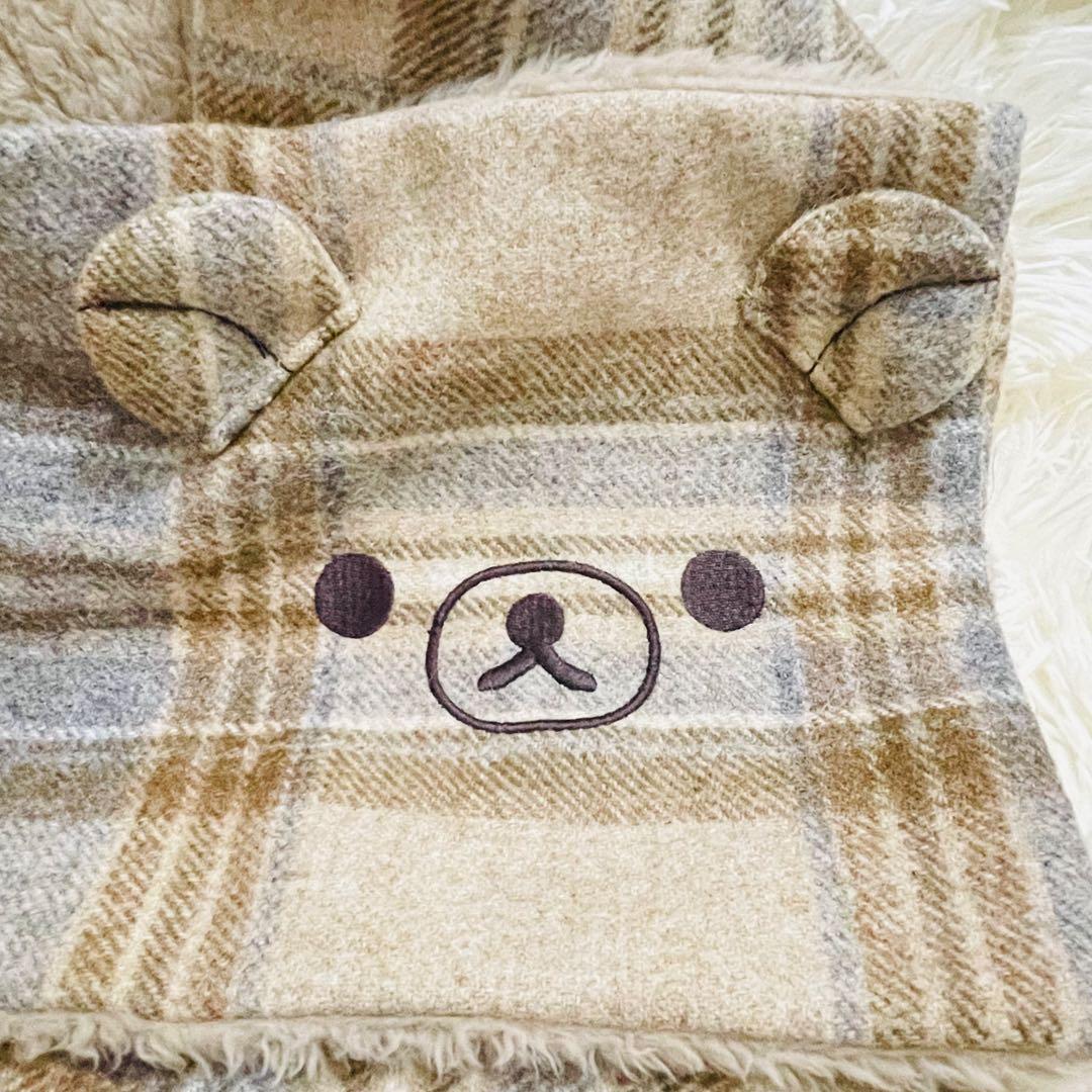 リラックマ MOON コラボ マフラー サンエックス ベージュ 美品 冬