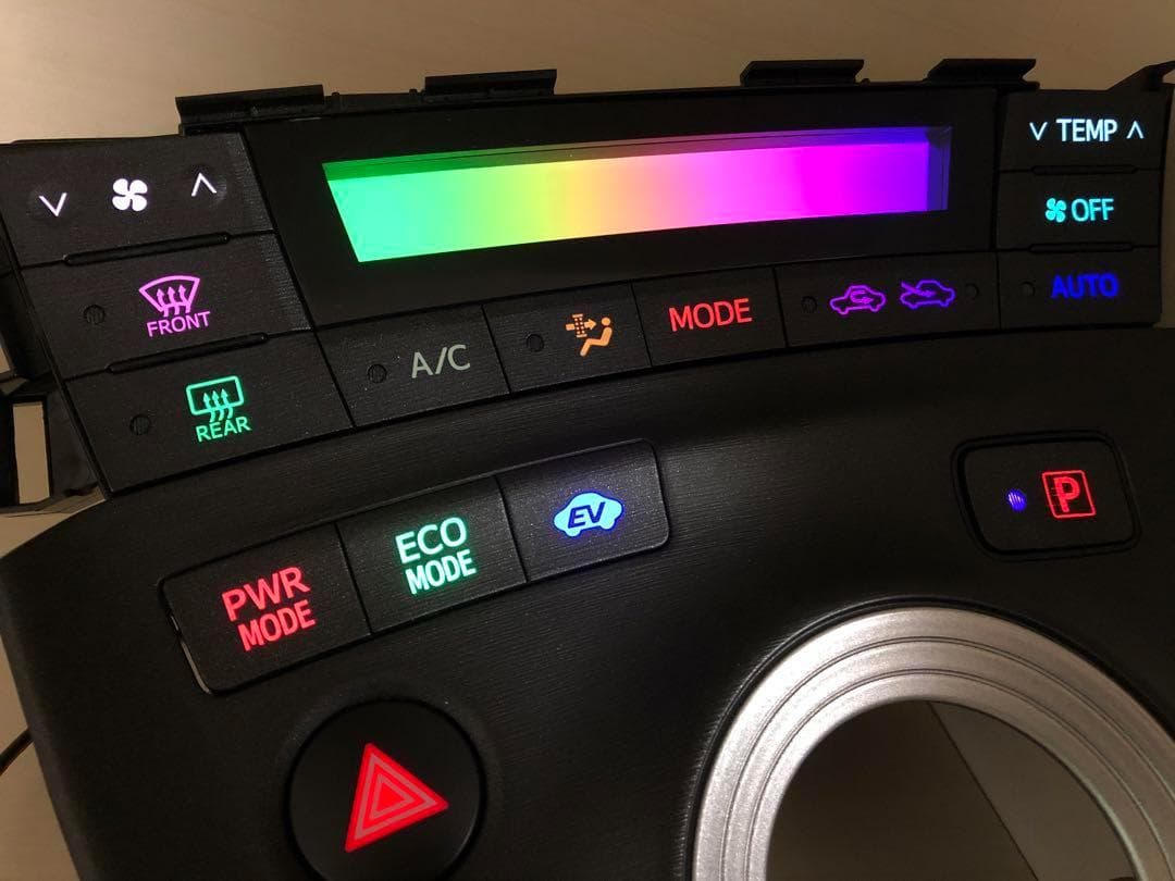 ラ*フ様 ZVW30 プリウス　前期　エアコンパネル　シフトパネル LED打ち替 プリウス 30系 LED 打ち替えキット エアコンパネル 内装 前期 後期