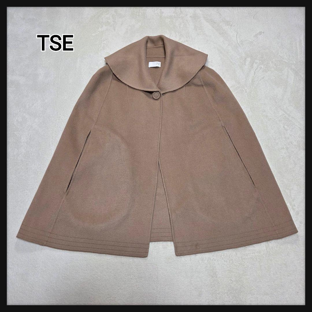 TSE ポンチョコート ケープ カシミヤ100% ショールカラー M～Lサイズ Merfirge 爆買 ポンチョ ケープ 日本製 カシミヤ 100％ SAGA