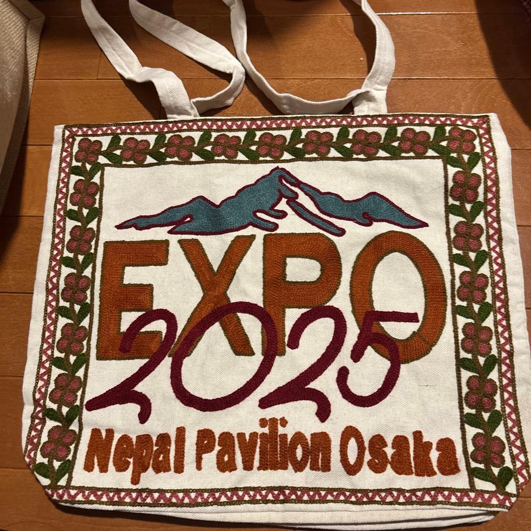 万博限定 ネパールパビリオン トートバッグ オレンジ - メルカリ
