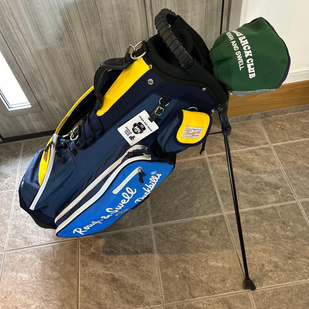 rough&swell キャディバッグ ネイビー カートバッグセット カジュアルゴルフドットコムby PALM SPRINGSにrough&swell［ラフアンド