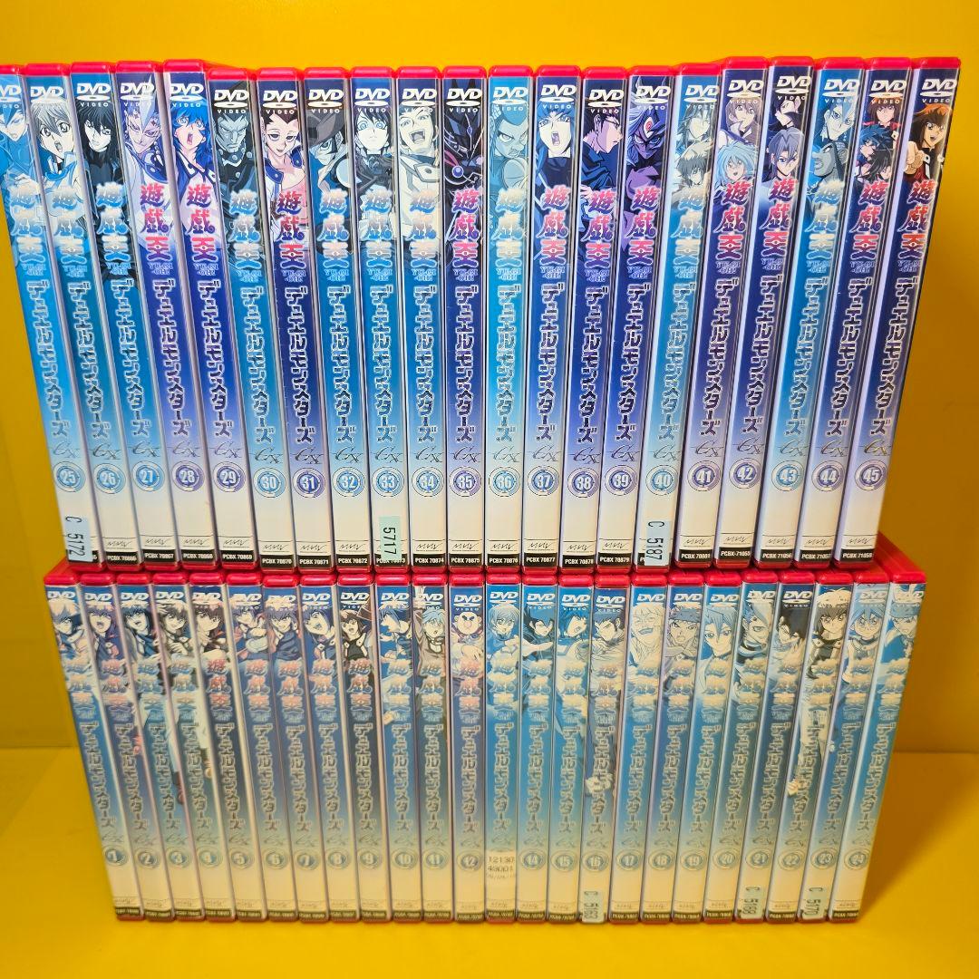 新品ケース交換済　遊戯王 デュエルモンスターズ GX　DVD全45巻 遊戯王デュエルモンスターズGX 全45巻セット 完結 DVD アニメ ケース