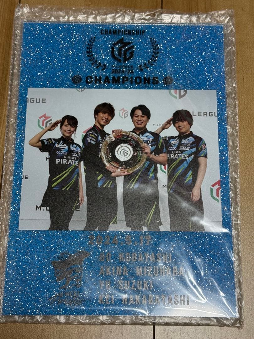 パイレーツ Mリーグ 優勝記念 アクリルフォトフレーム　Mリーグ Mリーグ2023-24 優勝記念グッズ＆応援感謝セール | M.LEAGUE（Mリーグ）