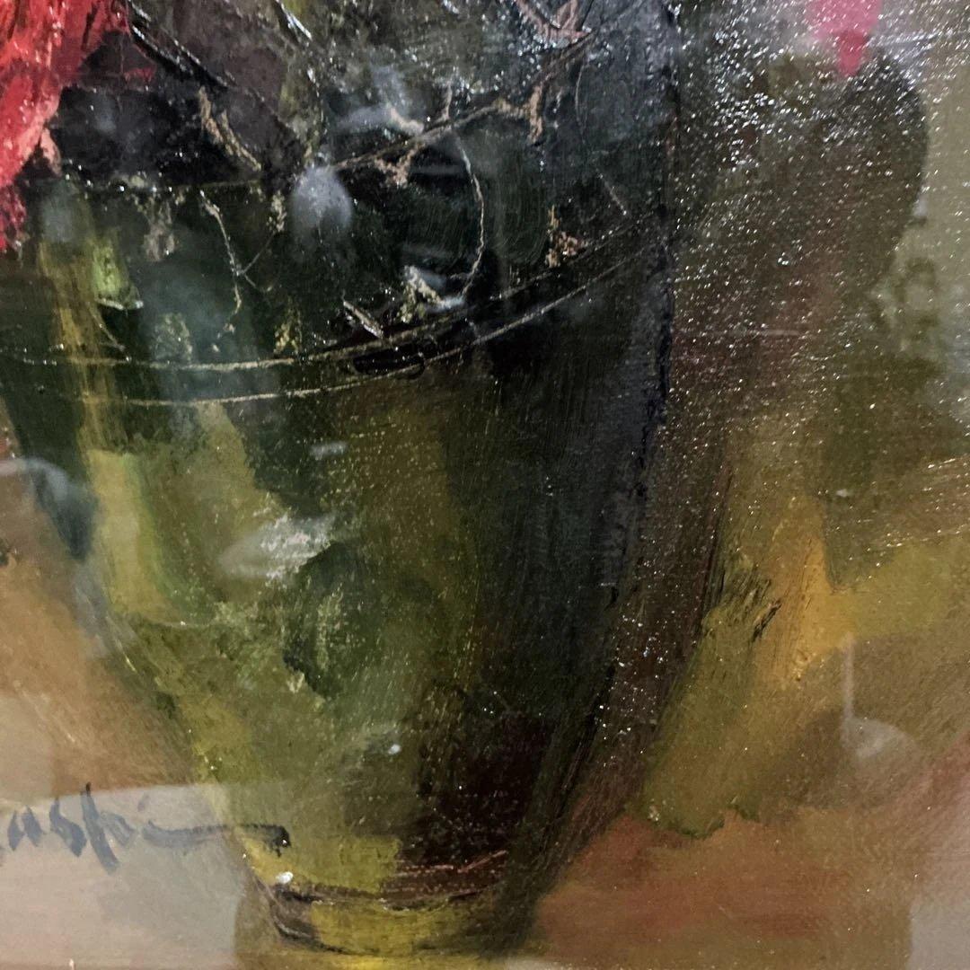 ねむさん専用　【真作】　（WISH） 小林慎太郎　『薔薇』　F６号　一期会会員