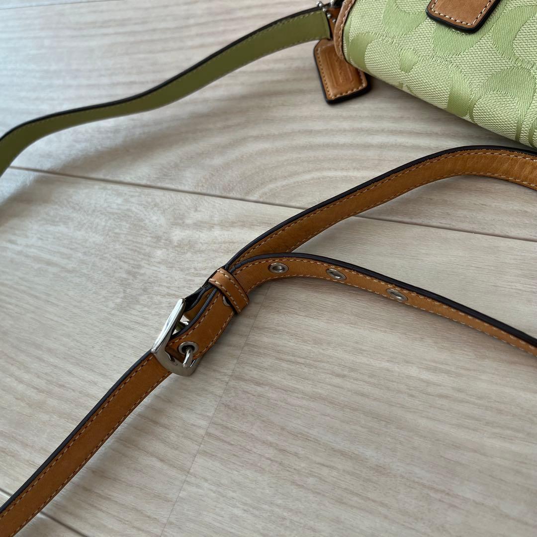COACH ショルダーバッグ キャンバス×レザー 斜めがけ クロスボディ y2k