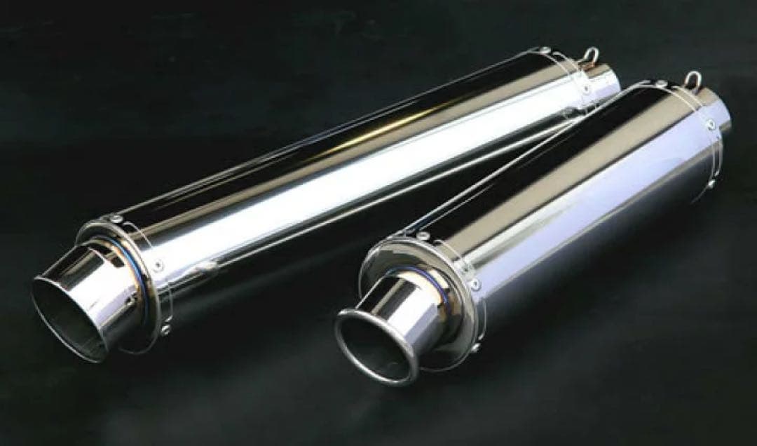 専用Realize 汎用サイレンサー90φ×420 60.5φ スラッシュ