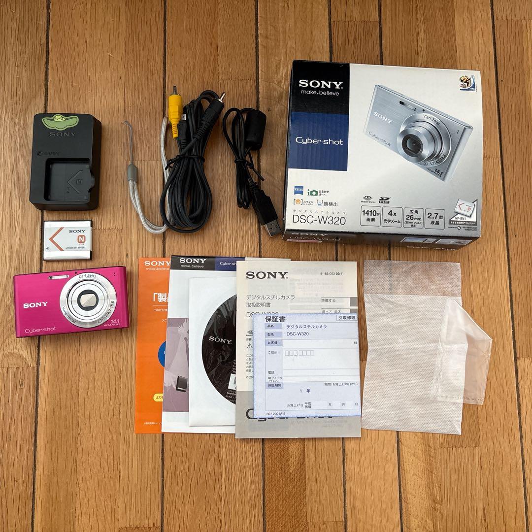 SONY Cyber-shot DSC-W320 ピンク コンパクトデジカメ SONY DSC-W320 Digital Camera Pink Cyber-shot 14.1 MP 3.0x Zoom