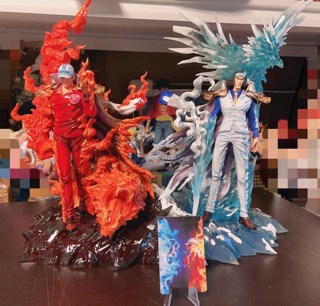 ワンピース 青キジ クザン 赤犬 サカズキ ガレージキット フィギュア2