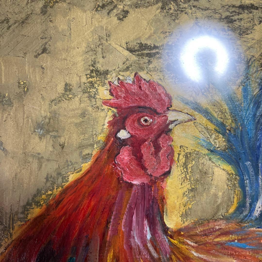 辻 画家 (鹿児島大学) の絵 二羽のニワトリ