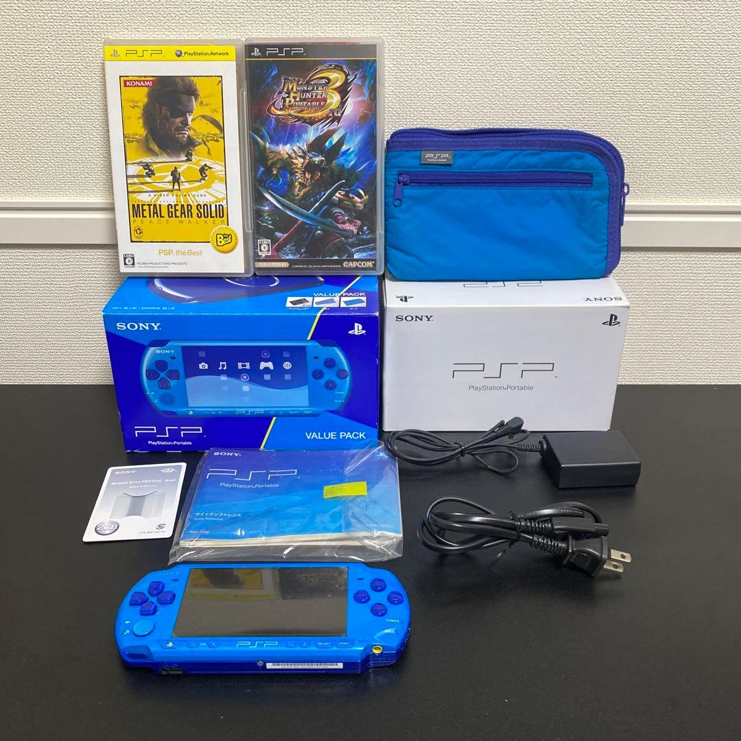 PSポータブル PSP3000 SKY BLUE PSP 3000 Sky Blue Marine Blue Console only No Battery [H] | eBay