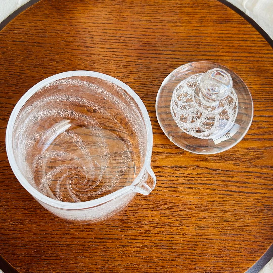 田井将博 作家 ガラス 浅漬け鉢 気泡 渦巻き