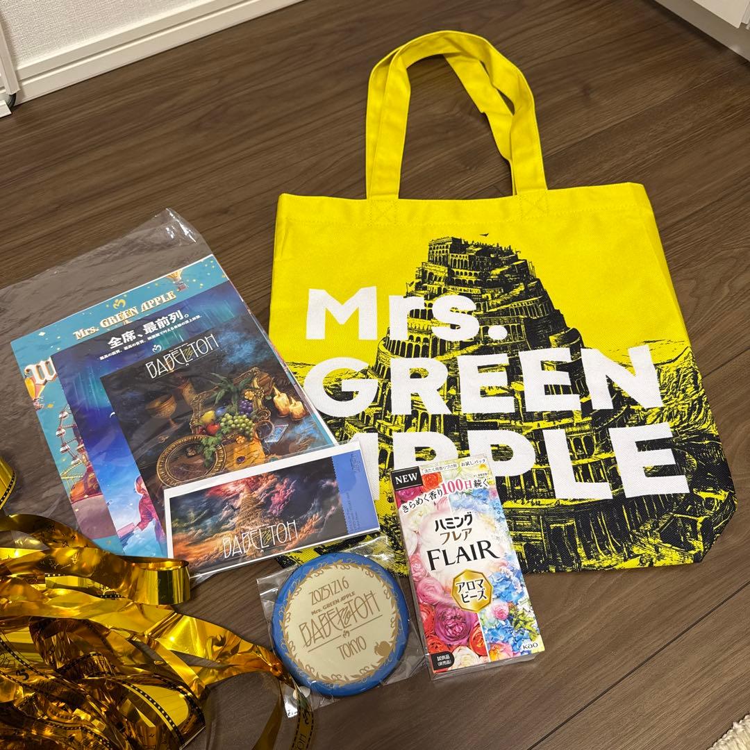 Mrs. GREEN APPLE トートバッグ イエロー バベルの塔 - メルカリ