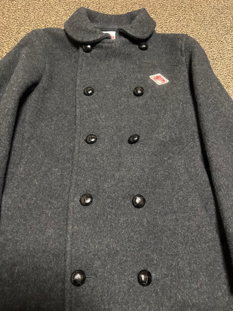 ダントン ウールダブルコート チャコール - メルカリ