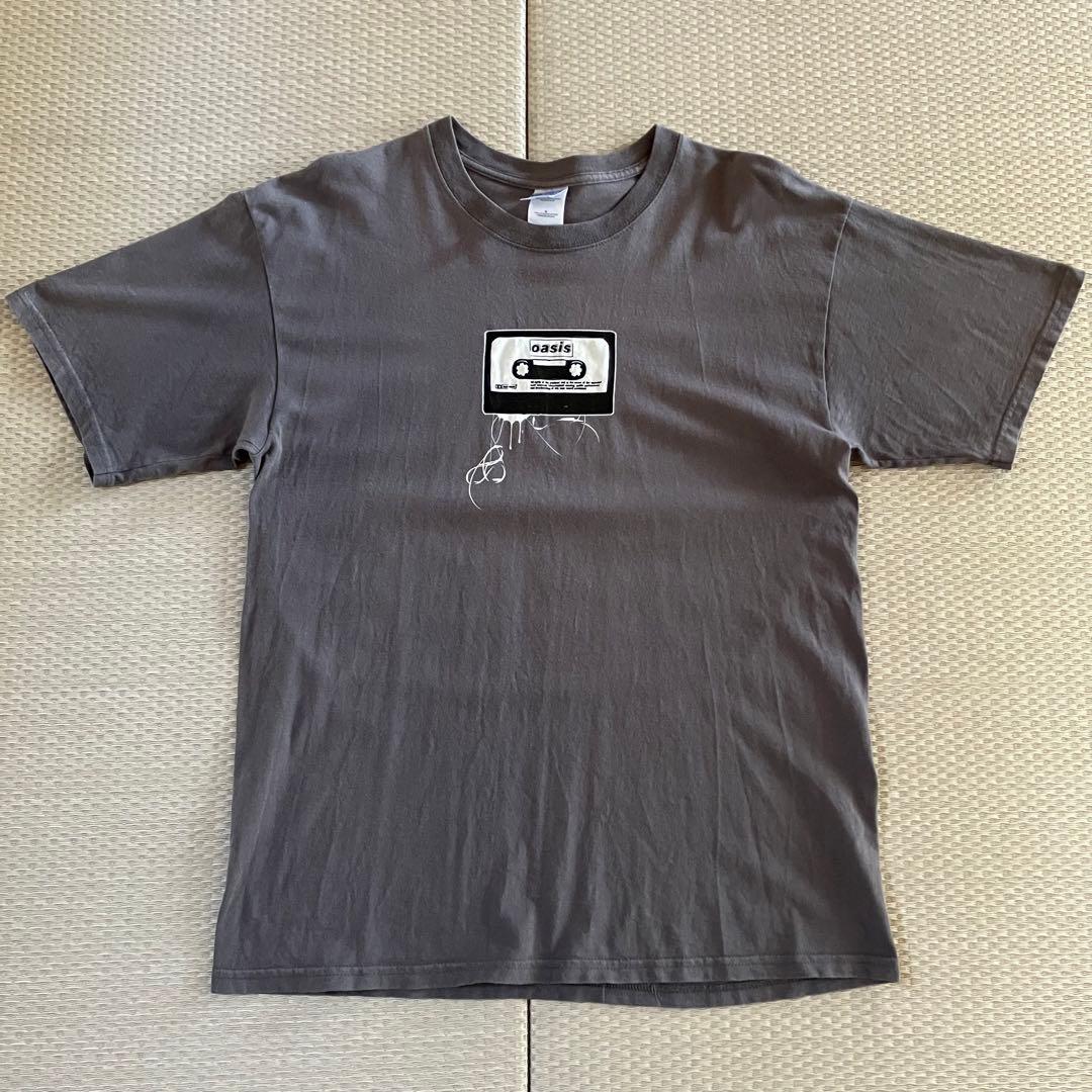 00s oasis tシャツ グレー GILDAN カセットテープデザイン - メルカリ