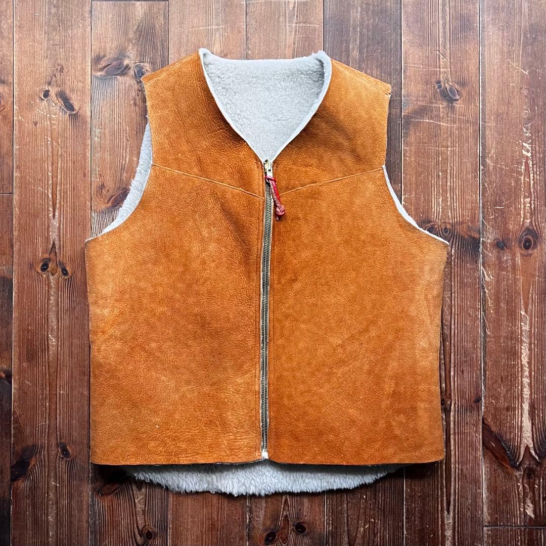 トップス BEST MADE CO. Shearling Wool Vest USA Shearling Wool Vest – Best Made Company
