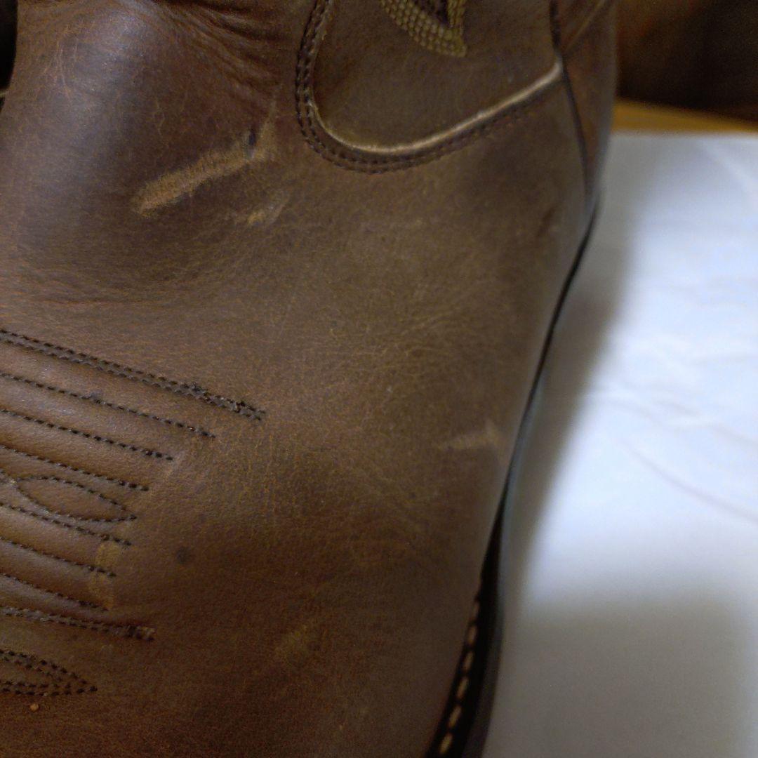 JUSTIN ウェスタンブーツ サイズ8 1/2 レザー 茶色 メンズ - メルカリ
