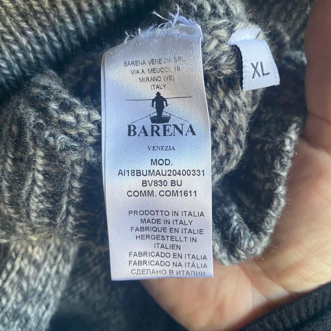 BARENA カシミア メランジ タートルネックニット グレー XL - メルカリ