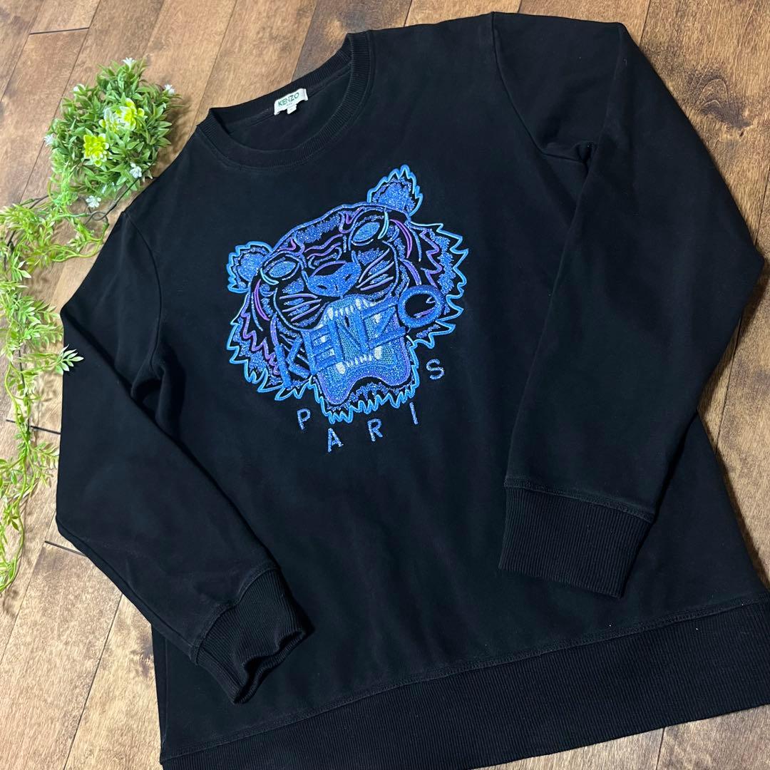 KENZO ケンゾー スウェット トレーナー 虎 トラ タイガー 刺繍 - メルカリ