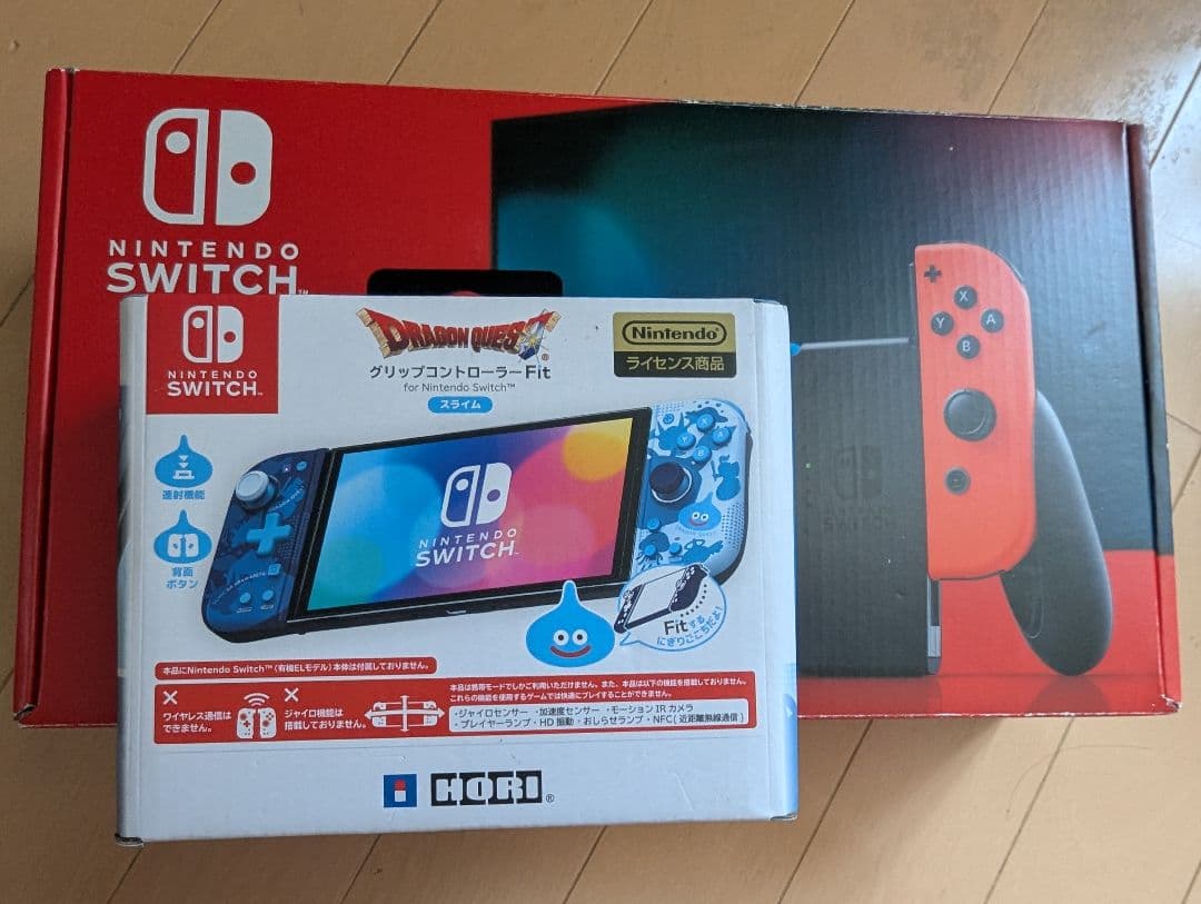 Nintendo Switch本体・ドラクエグリップコントローラーセット HORI、「ドラクエ」シリーズのキャラ「スライム&はぐれメタル」を