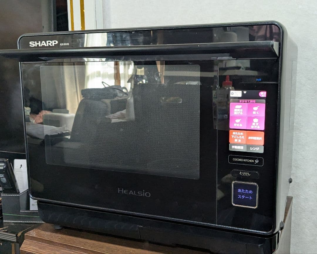 SHARP AX-XA10-B オーブンレンジ　中古品動作良好　人気ヘルシオ SHARP（シャープ） スチームオーブンレンジ 30L ブラック系 ウォーター