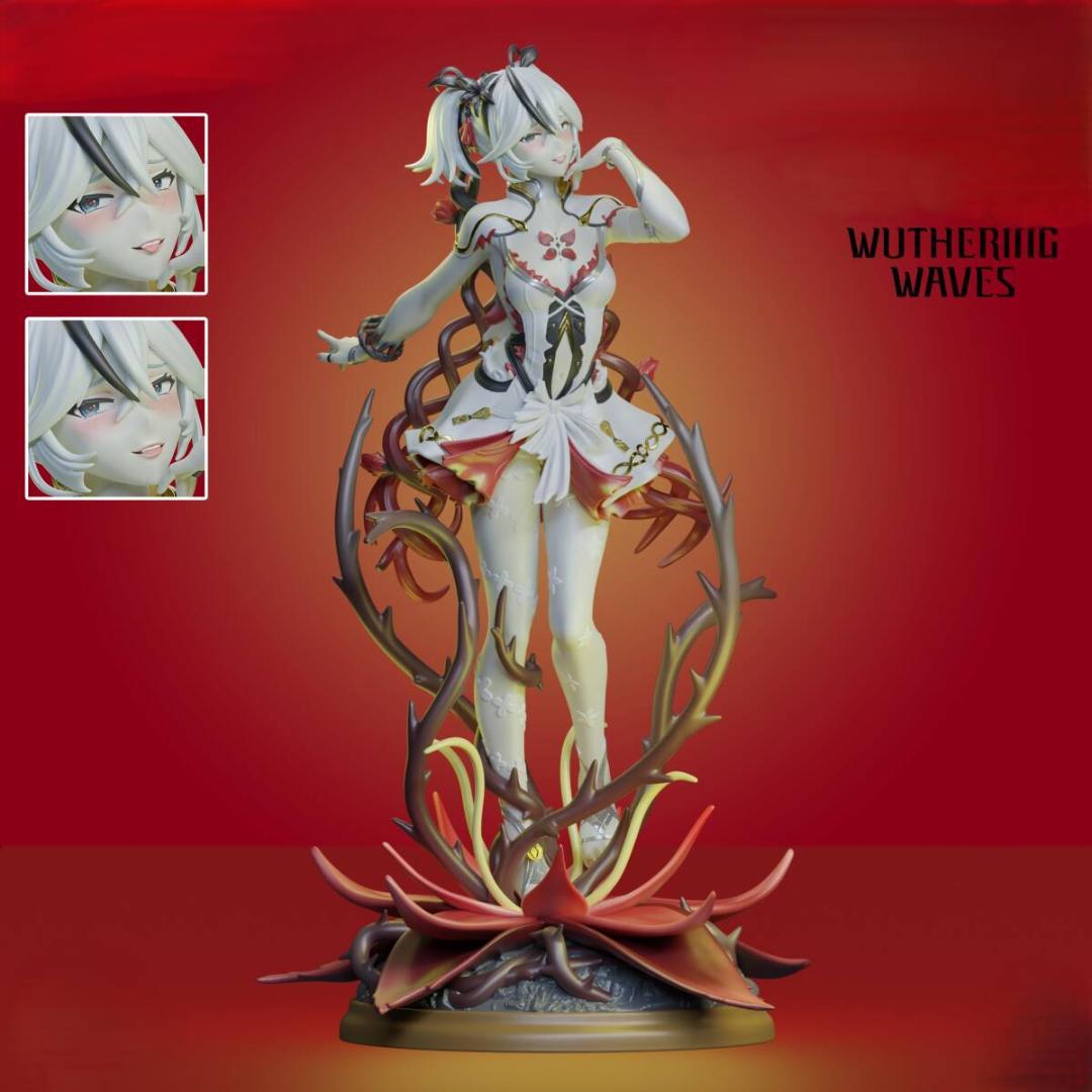 23cm 未塗装未組立 ガレージキット 鳴潮 Wuthering Waves 椿 - メルカリ