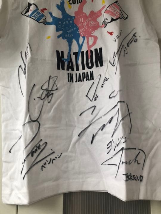 got7 直筆サイン入りTシャツ 高見盛関 旭天鵬関 他2名の力士 直筆サイン入りTシャツ - メルカリ