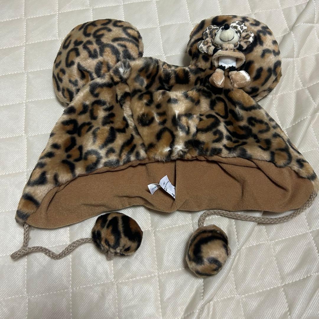 ディズニー ファンキャップ ミッキー 帽 ヒョウ柄 - メルカリ