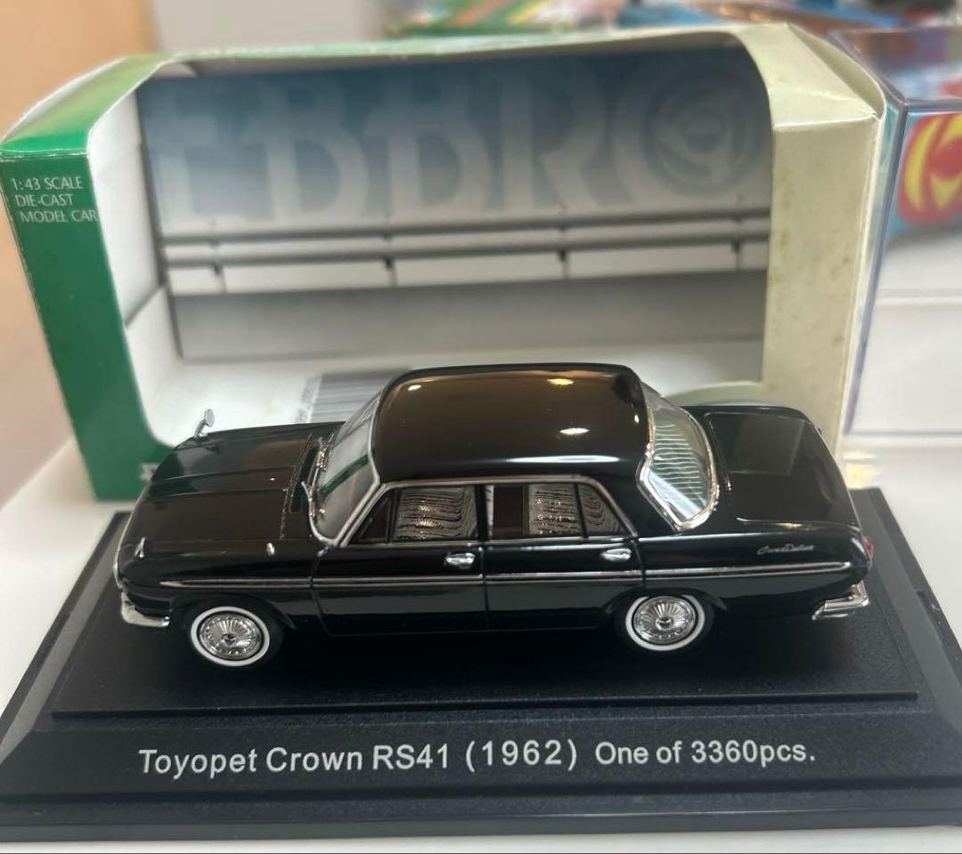 エブロ トヨペットクラウン 1962 RS41 1/43 ミニカーブラック - メルカリ