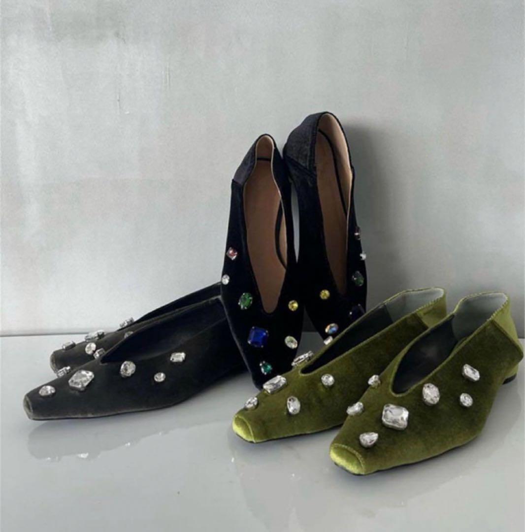 AMERI／UND BIJOU FLAT PUMPS - メルカリ