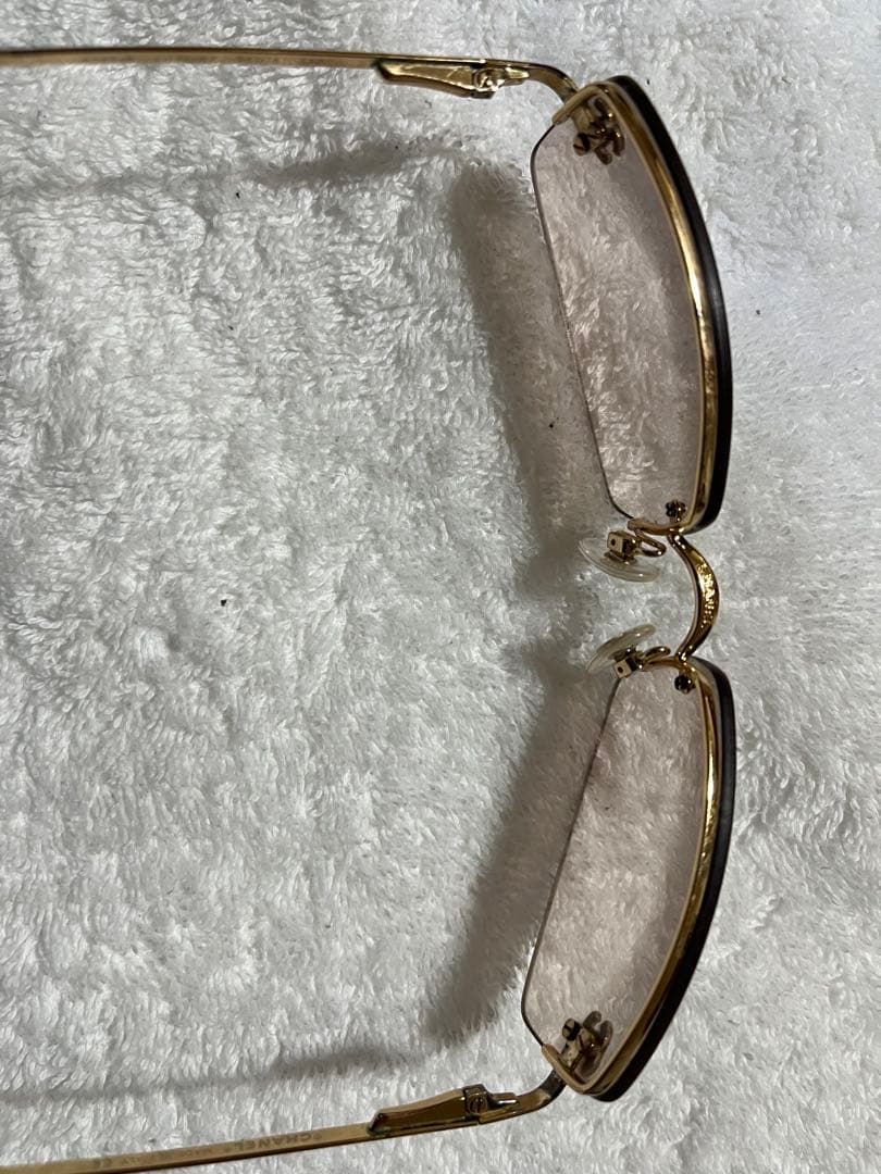 CHANEL サングラス 4093-B リムレス y2k メガネ ゴールド